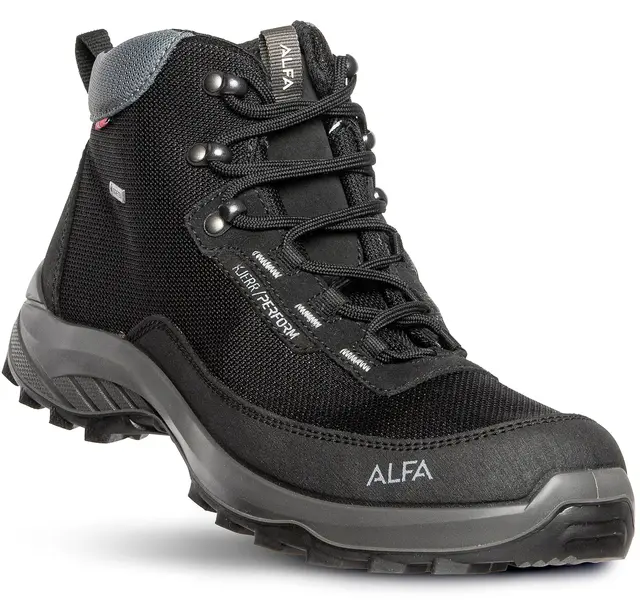 Alfa Kjerr Perform GTX M Black 43 Lett og robust tursko 