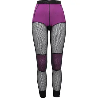 Brynje Wool Thermo Ladies Longs L Black Lady Collection -  Black/Violet
