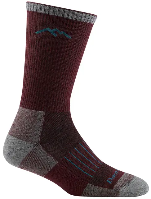 Darn Tough Hunter Boot Burgundy S Midweight Hunting Sock,  Damesokker 