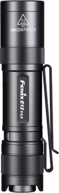 Fenix E12R V3.0 LED Lykt 200lm Kompakt minilykt med klips 