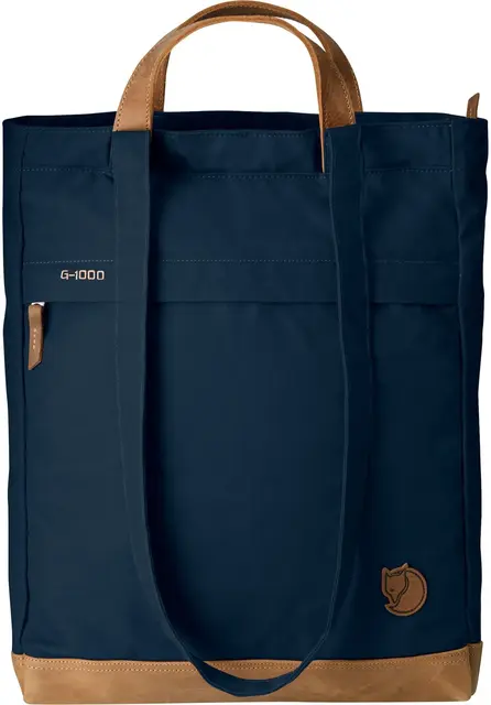 Fjällräven Totepack No. 2 Navy Praktisk slitesterk veske med skinnbunn 