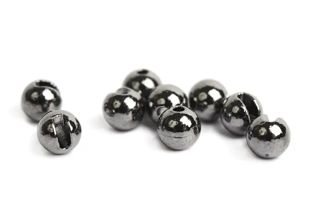 Flydressing Slotted Tungsten Beads 3mm Black Nickel 