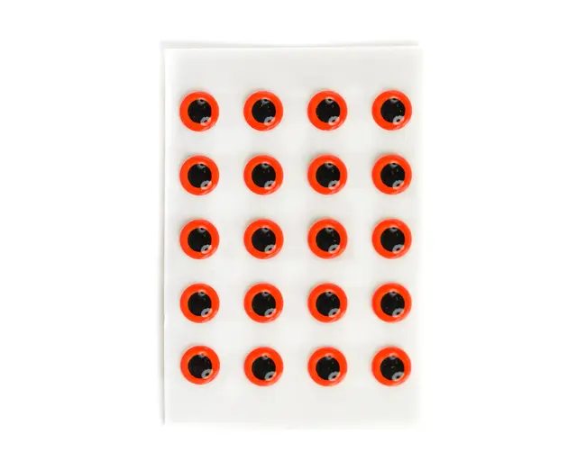 Flydressing Epoxy Eyes Fluo Red 4,8mm 