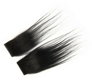 Fr&#246;din Almost Monkey Hair Charcoal Black Sort h&#229;rmateriale til fluebinding