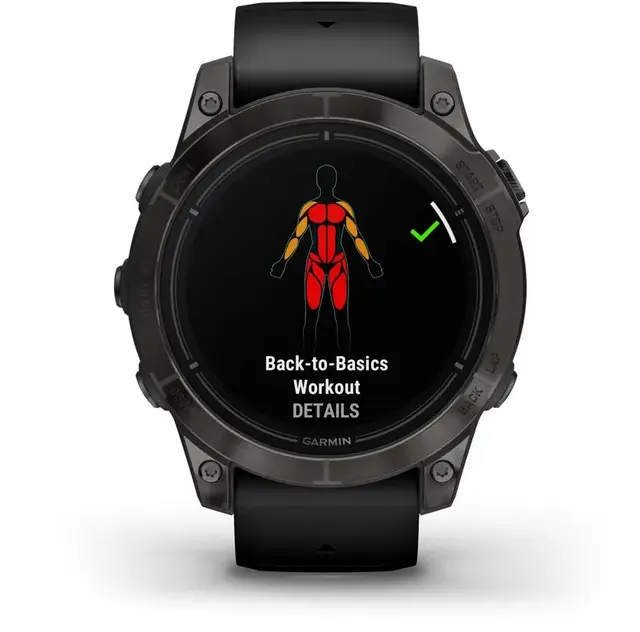 Garmin epix Pro Gen 2 Sapphire Edt 47mm Karbongrå DLC-titan med sort rem 