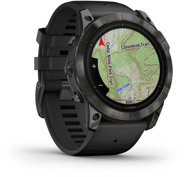 Garmin epix Pro Gen 2 Sapphire Edt 51mm Karbongrå DLC-titan med sort rem 