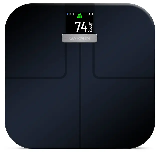 Garmin Index S2 Smart Scale Sort Smartvekt med trådløse funksjoner 