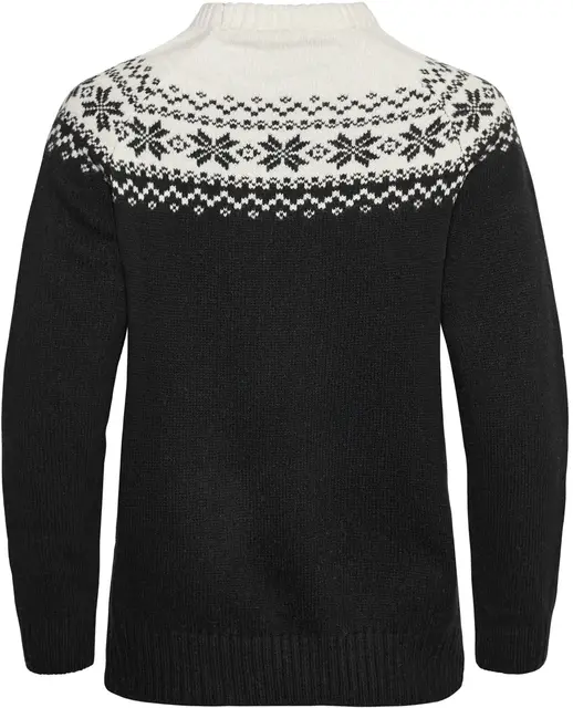 Gridarmor Wmn Snøkrystall Round Neck M Black/white, dame 