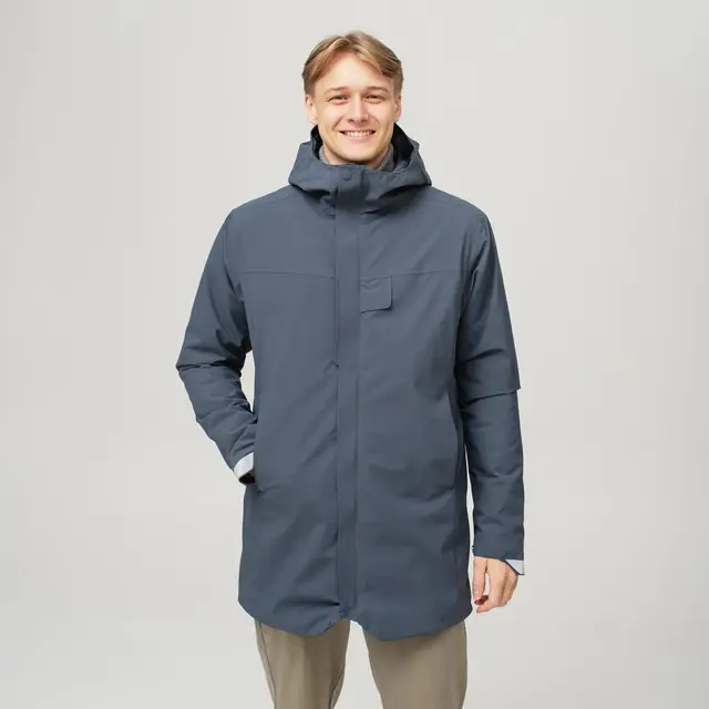 HeatX Heated Oslo Coat Mens Navy M Allsidig jakke med elektrisk varme 