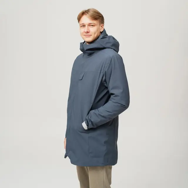 HeatX Heated Oslo Coat Mens Navy M Allsidig jakke med elektrisk varme 