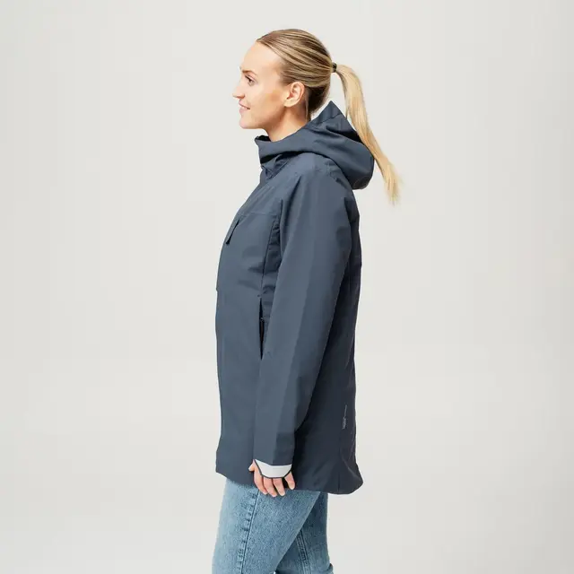 HeatX Heated Oslo Coat Womens Navy S Allsidig jakke med elektrisk varme 