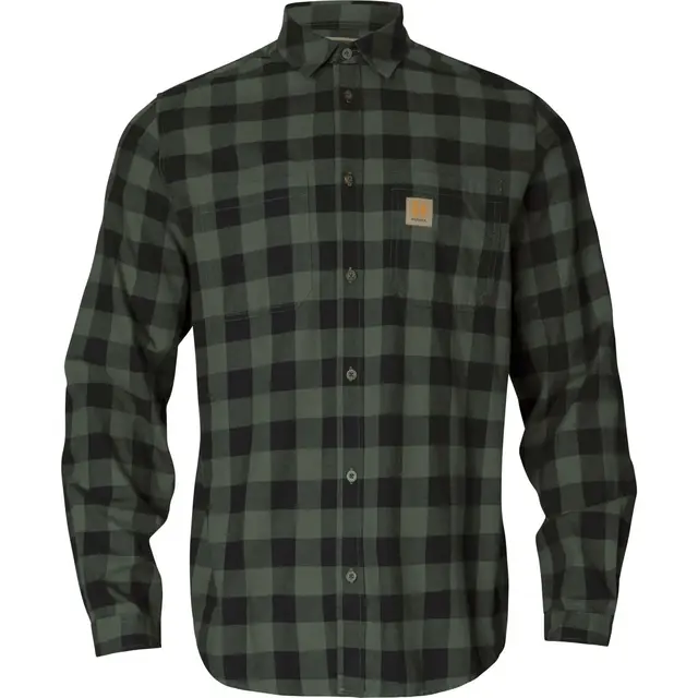 Härkila Scandinavian L/S skjorte L Green Check 