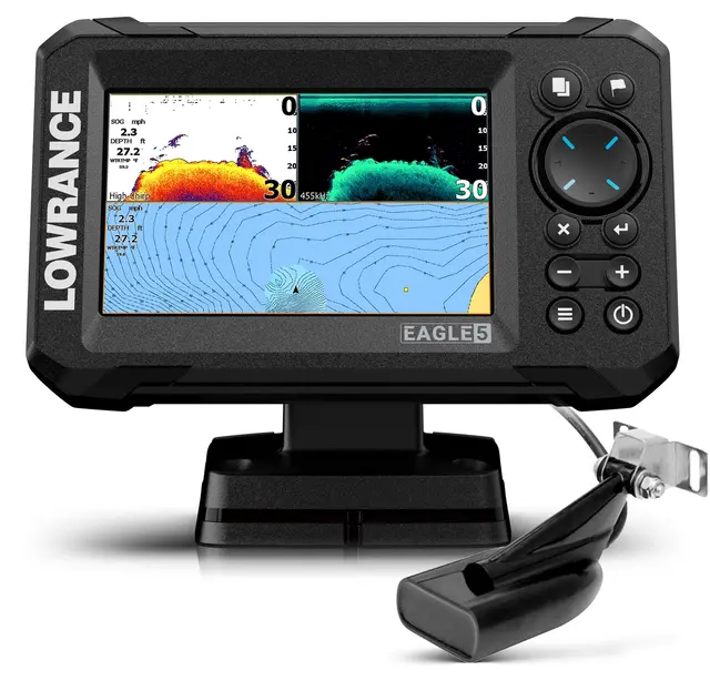 Lowrance Eagle 5" 83/200 HDI Ekkolodd og kartplotter med svinger 