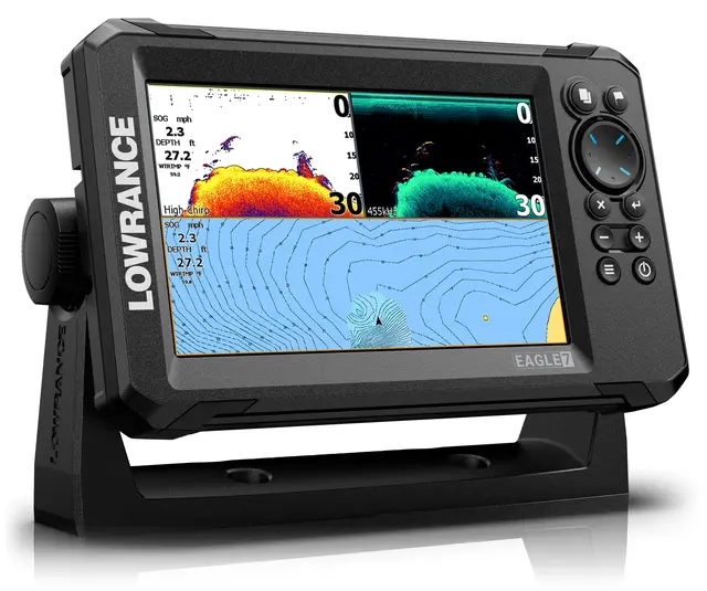 Lowrance Eagle 7" 83/200 HDI Ekkolodd og kartplotter med svinger 