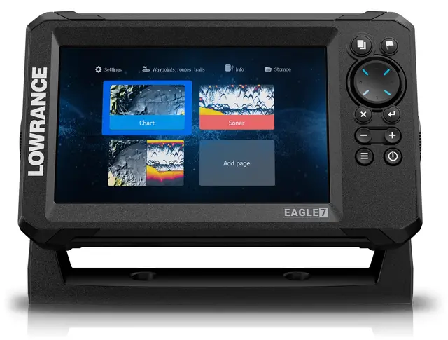 Lowrance Eagle 7" 83/200 HDI Ekkolodd og kartplotter med svinger 