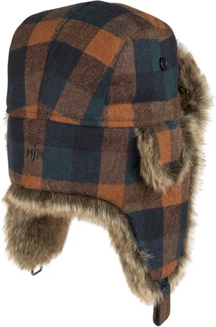 MJM Trapper Rex 32 Faux Fur Rust L Rust Check 