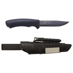 Mora Kniv Bushcraft Survival BlackBlade Kniv i karbonstål med tennstål og bryne