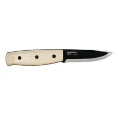 Mora Wit BlackBlade Ash Wood Bushcraft-kniv i rustfritt stål
