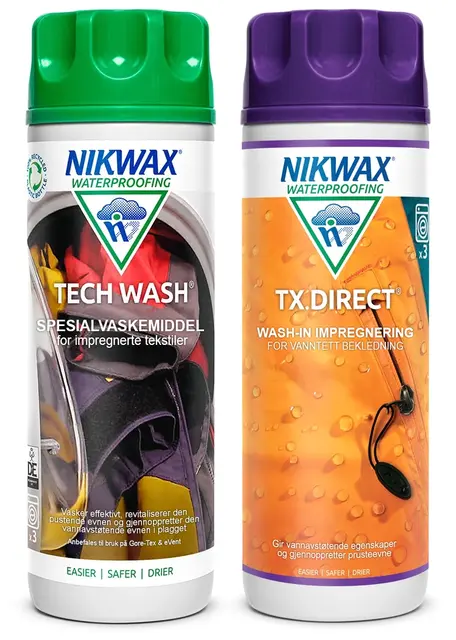 Nikwax impregnering 2-pack Tech Wash + TX Direct 