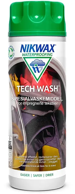 Nikwax Tech Wash 300 ml Impregnering av alle tekstiler 