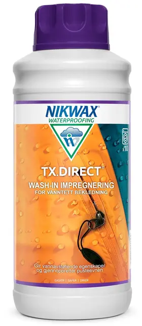 Nikwax TX.Direct Wash-In 1L Høyytelses impregnering 