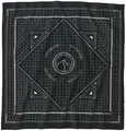 Patagonia Bandana Mountain Grid Black Anvendelig bandana av organisk bomull