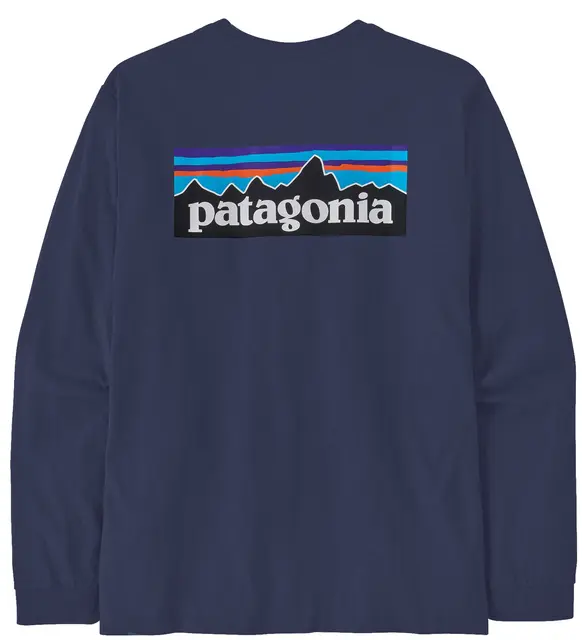 Patagonia LS P-6 Responsibili-Tee XS Classic Navy LongSleeve t-shirt med logo 