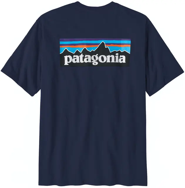 Patagonia M P-6 Logo Responsibili-Tee S Classic Navy T-skjorte med patagonialogo 