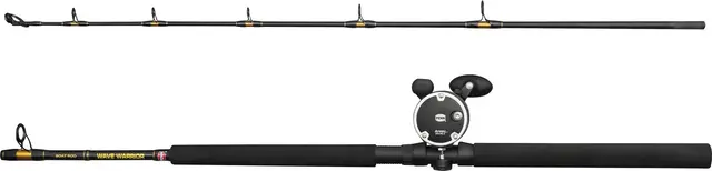 Penn Wave Warrior Linecounter Combo Havfiskesett 2-delt 6' 30lbs 