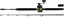 Penn Warfare Boat Linecounter Combo Havfiskesett 2-delt 6&#39; 30lbs