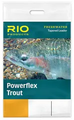 Rio Powerflex Trout leader 12&#39; - 0,102mm 7X Taperad! Brottstyrka - 1,1kg.