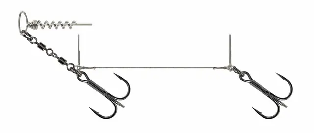 Savage Gear Spin Rig 16cm 0.70mm #3/0 Solid stinger til softbaits 