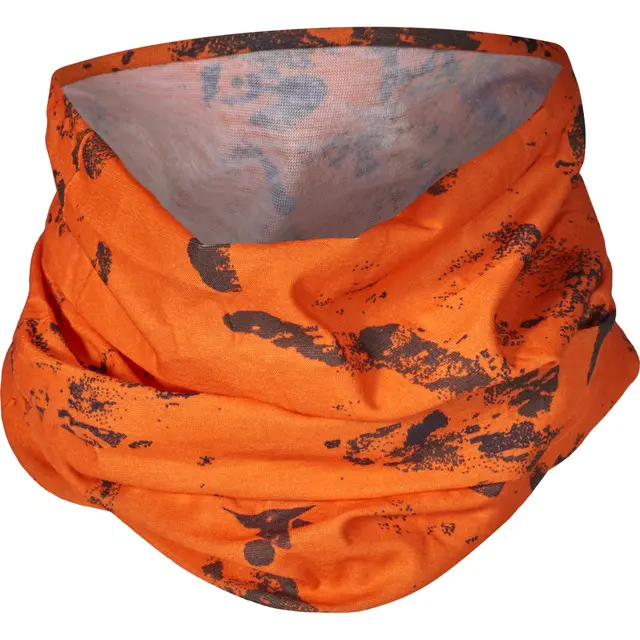 Seeland Neck Gaiter 2-pack hals One Size Pine green og InVis orange blaze halser 