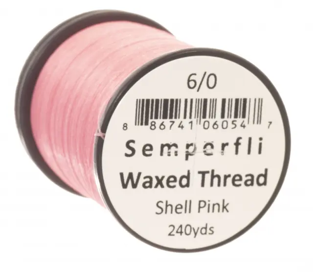 Semperfli Classic Waxed Thread Sh. Pink Shell pink 6/0 