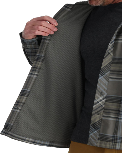 Simms Coldweather Hoody Gunmetal Neo Plaid XL 