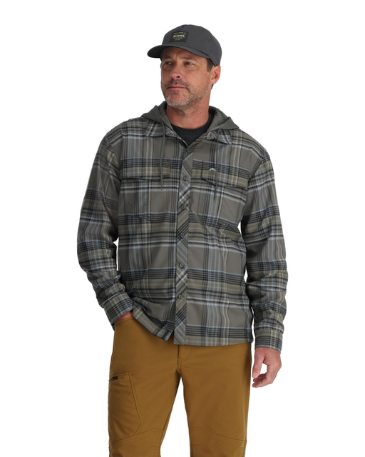 Simms Coldweather Hoody Gunmetal Neo Plaid XL 