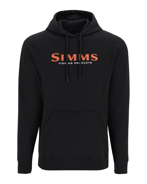 Simms Logo Hoody Black L Komfortabel Simms hettegenser 