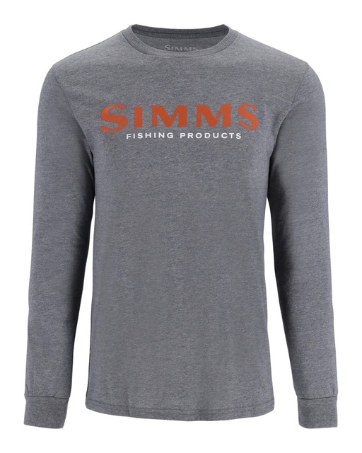 Simms Logo LS Shirt Athletic Heather L 