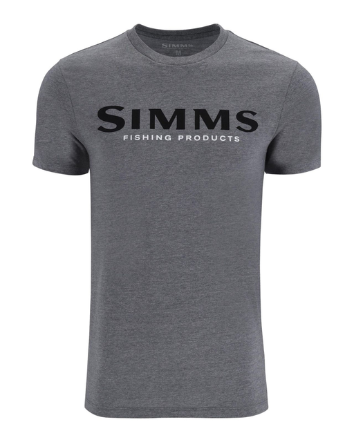 Simms Logo T-Shirt Athletic Heather XL 