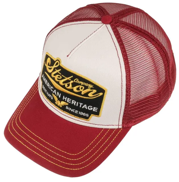 Stetson Trucker Cap American Heritage Rd/Wht 