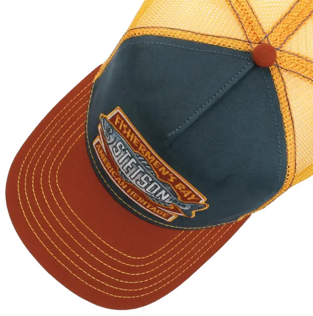 Stetson Trucker Cap Fishermen'S Bay Röd/Blå/Orng 