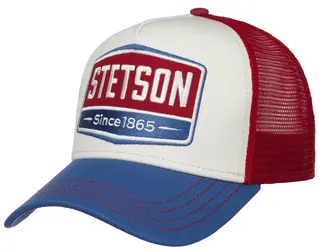 Stetson Trucker Cap Gasoline Bl/Wht/Rd Klassisk trucker cap