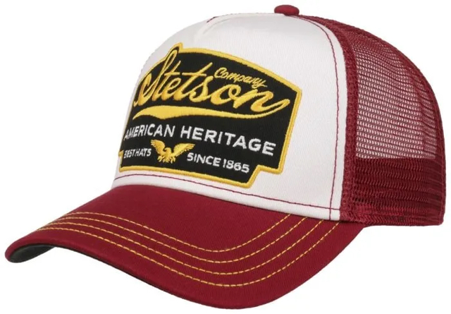 Stetson Trucker Cap American Heritage Rd/Wht 