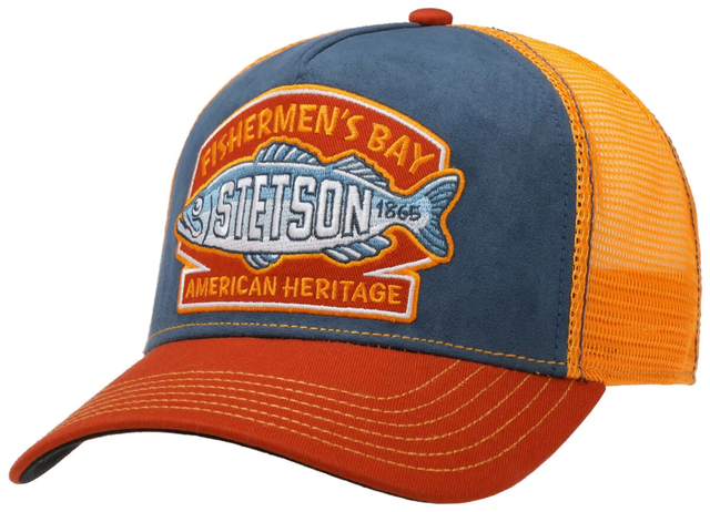 Stetson Trucker Cap Fishermen'S Bay Röd/Blå/Orng 