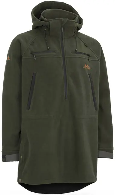 Swedteam Alpha M Anorak HuntingGreen S Anorak i laminerat vindtätt fleecetyg 