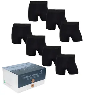 Tufte Men`s Boxer Briefs 7-pack XL Black