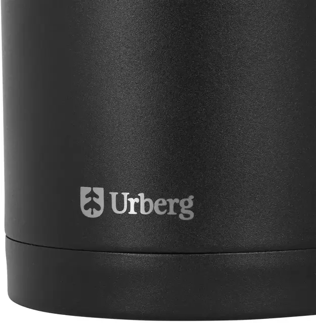 Urberg Vacuum Food Jar 500ml Black Mattermos i pulverlakkert rustfritt stål 