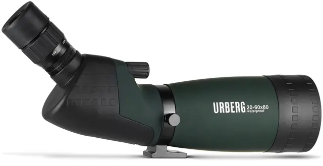 Urberg 20-60x80 Spotting Scope Green Tubekikkert som passer for de fleste 