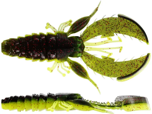 Westin CreCraw Creaturebait 6,5cm 5g Black/Chartreuse, 6-pack 