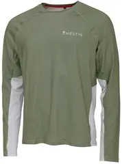 Westin Flats Upf Shirt Sage Green M Luftig fiskegenser med UV beskyttelse